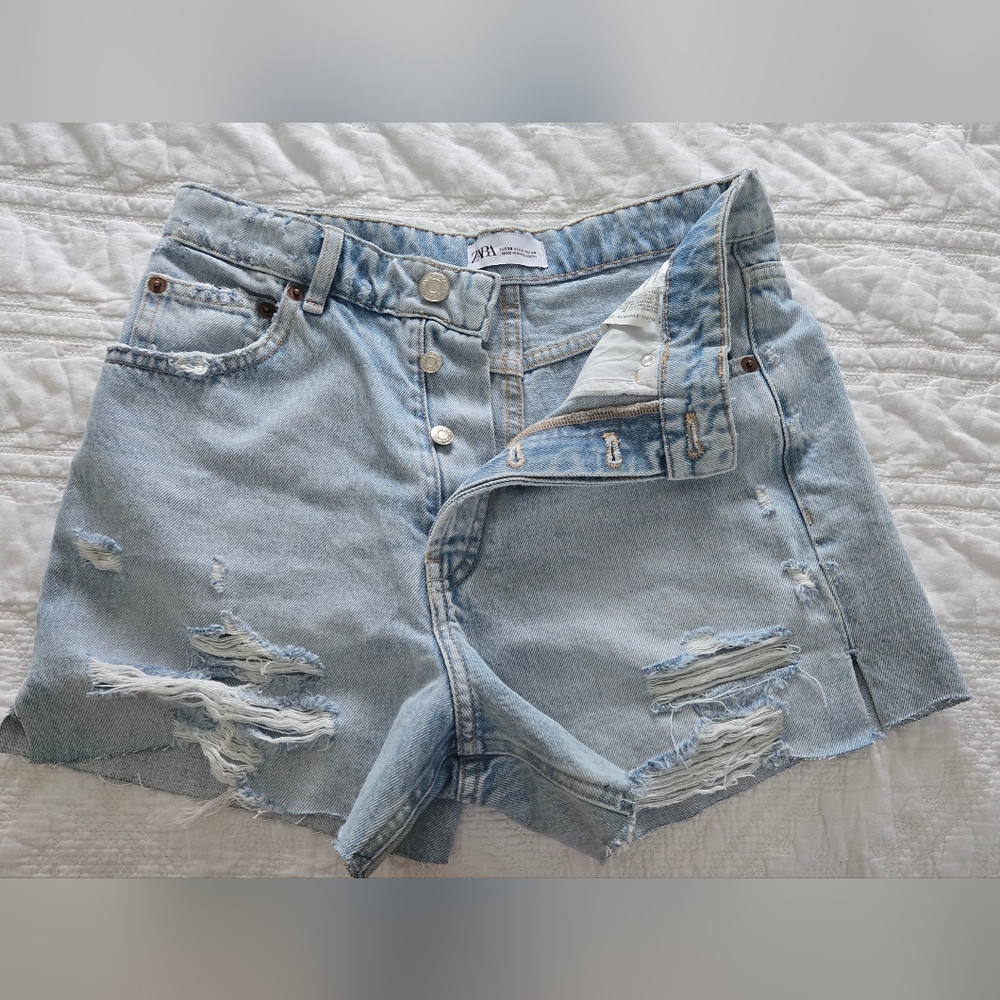 Zara Cut Off Denim Shorts